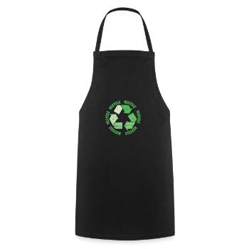 Recycler pour un environnement vert Protection de l’environnement - Tablier de cuisine - noir - Devant - AI Model Male 185 dark (185cm)