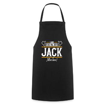 Jack Geschenkidee Geschenk Geburtstag - Kochschürze - Schwarz - Vorne - AI Model Male 185 dark (185cm)