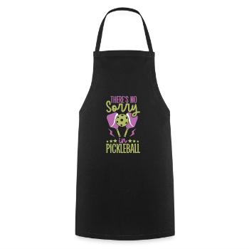 Pickleball Player Pickleball Paddle Pickleball - Cooking Apron - black - Front - AI Model Male 185 dark (185cm)
