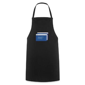 Hacker Programmeur Développeur Informatique - Tablier de cuisine - noir - Devant - AI Model Male 185 dark (185cm)