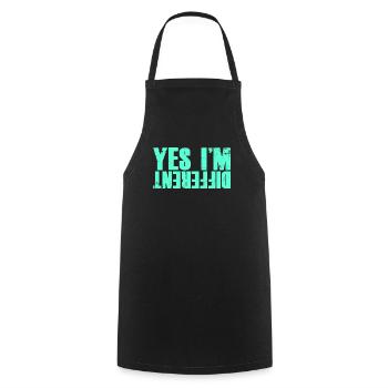 Yes, I am another gift party myself - Cooking Apron - black - Front - AI Model Male 185 dark (185cm)