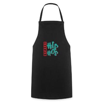 Street Hip Hop Musique Genre Rap Graffiti - Tablier de cuisine - noir - Devant - AI Model Male 185 dark (185cm)