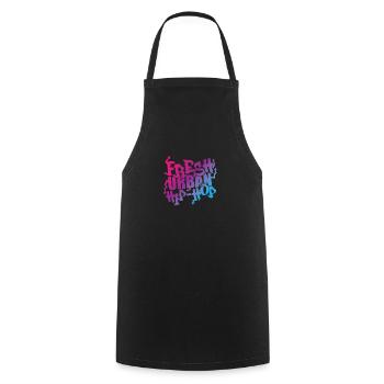 Fresh Urban Hip Hop Music Genre Rap - Cooking Apron - black - Front - AI Model Male 185 dark (185cm)