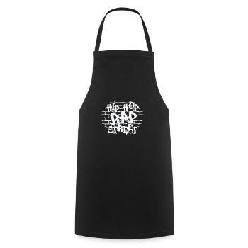 Hip Hop Rap Street Music Genre Rap - Cooking Apron - black - Front - AI Model Male 185 dark (185cm)
