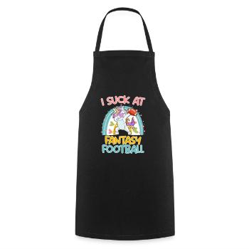 Fantasy Football Loser I suck at Fantasy Football - Cooking Apron - black - Front - AI Model Male 185 dark (185cm)