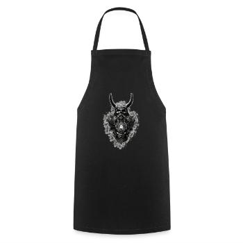 Vikings Rune nordique Vikings Valhalla Vikings - Tablier de cuisine - noir - Devant - AI Model Male 185 dark (185cm)