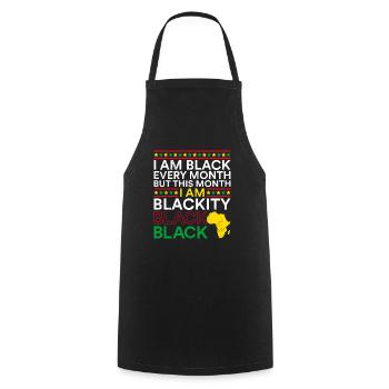 Mois de l’histoire des Noirs Histoire des États-Unis Afrique - Tablier de cuisine - noir - Devant - AI Model Male 185 dark (185cm)