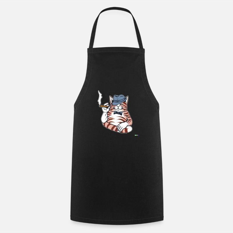 Katzen Katze Katzenshirt Katze Geschenkidee kitten - Kochschürze - Schwarz