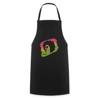 Juneteenth 1865 African American African woman - Cooking Apron - black - Front - AI Model Male 185 dark (185cm)
