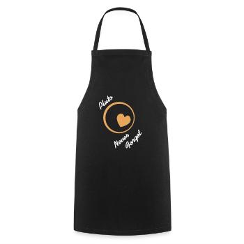 PLUTO Never Forget Retro Funny Astronomer T-Shirt - Cooking Apron - black - Front - AI Model Male 185 dark (185cm)