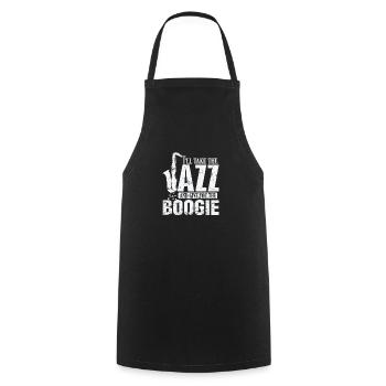 I'll Take the Jazz and give you the Boogie - Cooking Apron - black - Front - AI Model Male 185 dark (185cm)