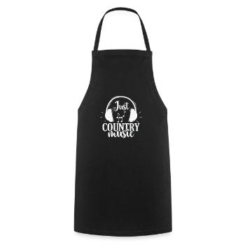 Just Country Music USA Amérique Cowboys - Tablier de cuisine - noir - Devant - AI Model Male 185 dark (185cm)