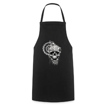 Vikings Rune nordique Vikings Valhalla Vikings - Tablier de cuisine - noir - Devant - AI Model Male 185 dark (185cm)