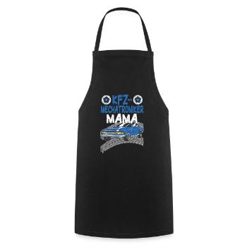 Mama Mutter Auto Schrauber Kfz Mechatronikerin - Kochschürze - Schwarz - Vorne - AI Model Male 185 dark (185cm)