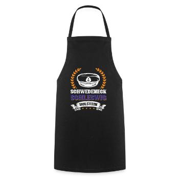 Schwedeneck Schleswig-holstein - Cooking Apron - black - Front - AI Model Male 185 dark (185cm)