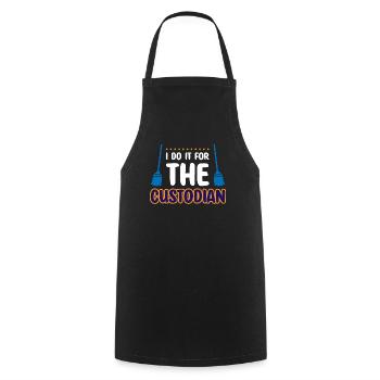 Je le fais pour le gardien - Tablier de cuisine - noir - Devant - AI Model Male 185 dark (185cm)