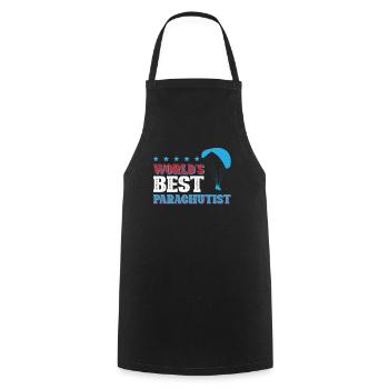 World's Best Parachutist - Cooking Apron - black - Front - AI Model Male 185 dark (185cm)