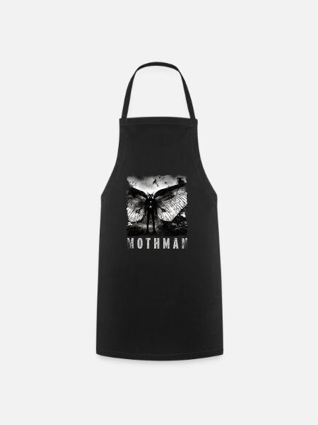 Mothman Distressed Creepy Sichtung Foto Cryptid - Kochschürze - Schwarz