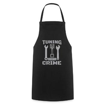 Tuning Spruch für Motorsport / Auto Fans - Kochschürze - Schwarz - Vorne - AI Model Male 185 dark (185cm)