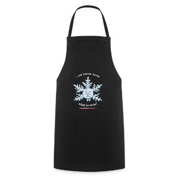 I'm Snow Sure What To Wear! Funny Snow Winter - Cooking Apron - black - Front - AI Model Male 185 dark (185cm)
