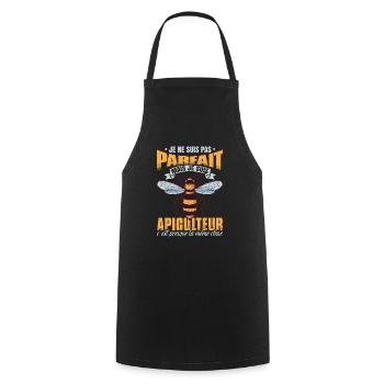 Je Suis Apiculteur - Tablier de cuisine - noir - Devant - AI Model Male 185 dark (185cm)