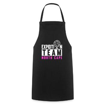 North Cape team tour design - Cooking Apron - black - Front - AI Model Male 185 dark (185cm)