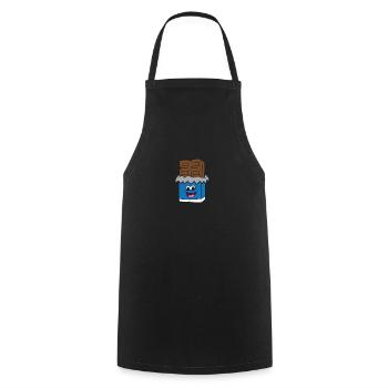Chocolate Lover Chocolate Milk Chocolate Bars - Cooking Apron - black - Front - AI Model Male 185 dark (185cm)