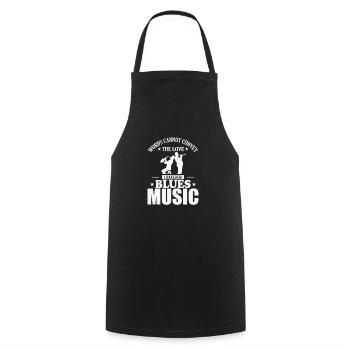 Words cannot convey the Love for Blues Music - Cooking Apron - black - Front - AI Model Male 185 dark (185cm)
