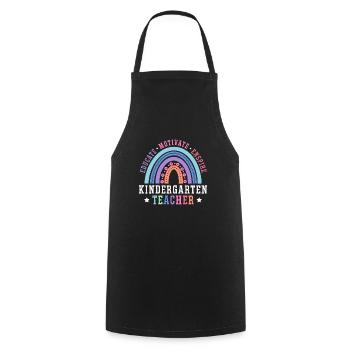 Training a kindergarten teacher Motivating Inspiring - Cooking Apron - black - Front - AI Model Male 185 dark (185cm)