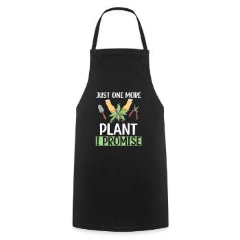 Just One More Plant I Promise Garden Gardening - Cooking Apron - black - Front - AI Model Male 185 dark (185cm)
