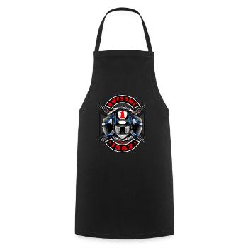 Awesome since 1982, Biker Geburtstag - Kochschürze - Schwarz - Vorne - AI Model Male 185 dark (185cm)