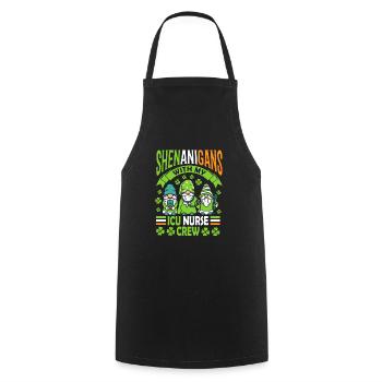 Shenanigans with my Icu nurse crew - Cooking Apron - black - Front - AI Model Male 185 dark (185cm)