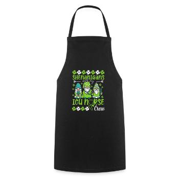 Shenanigans with my Icu nurse crew - Cooking Apron - black - Front - AI Model Male 185 dark (185cm)