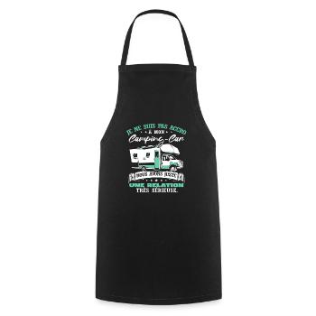 Les Meilleurs Conduisent Un Camping-Car - Tablier de cuisine - noir - Devant - AI Model Male 185 dark (185cm)