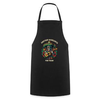 Another Margarita Por Favor Margarita Drinker Alco - Cooking Apron - black - Front - AI Model Male 185 dark (185cm)