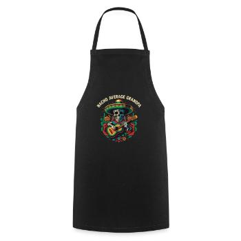 Nacho Average Grandpa Mexican Food Fathers Day Mex - Kochschürze - Schwarz - Vorne - AI Model Male 185 dark (185cm)