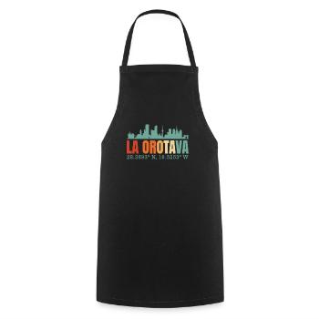 La Orotava - Cooking Apron - black - Front - AI Model Male 185 dark (185cm)