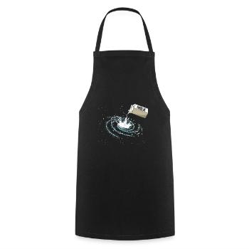 Voie lactée mignon drôle d’astronomie spatiale pour astronome - Tablier de cuisine - noir - Devant - AI Model Male 185 dark (185cm)