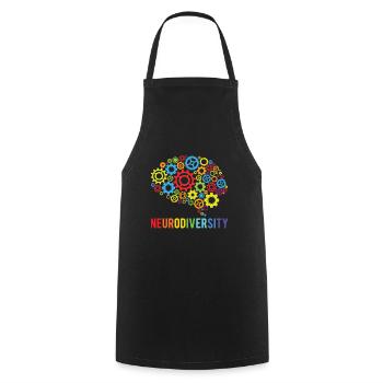 Neurodiversity For Neurodiversity Awareness - Cooking Apron - black - Front - AI Model Male 185 dark (185cm)