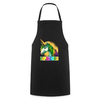 Lepricorn St. Patrick’s Day Licorne Femmes - Tablier de cuisine - noir - Devant - AI Model Male 185 dark (185cm)