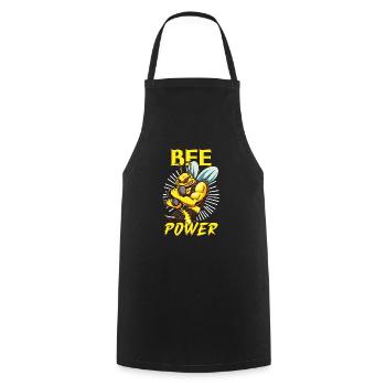 Honey beekeeping Beekeepers Honey bee apiary - Cooking Apron - black - Front - AI Model Male 185 dark (185cm)