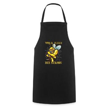 Honey beekeeping Beekeepers Honey bee apiary - Cooking Apron - black - Front - AI Model Male 185 dark (185cm)