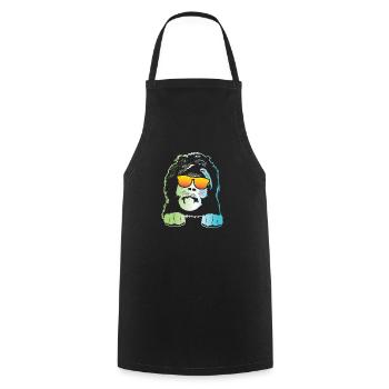 Sheepadoodle Doodle Dog - Cooking Apron - black - Front - AI Model Male 185 dark (185cm)