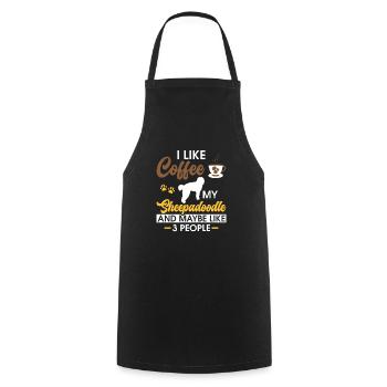 Sheepadoodle Doodle Dog - Tablier de cuisine - noir - Devant - AI Model Male 185 dark (185cm)