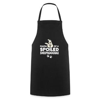 Sheepadoodle Doodle Dog - Cooking Apron - black - Front - AI Model Male 185 dark (185cm)