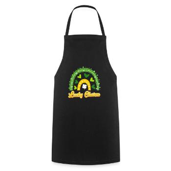 Lucky Charm St. Patrick's Day - Cooking Apron - black - Front - AI Model Male 185 dark (185cm)