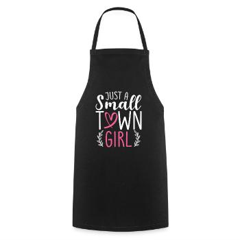 Just A Small Town Girl Village Little City Life - Cooking Apron - black - Front - AI Model Male 185 dark (185cm)
