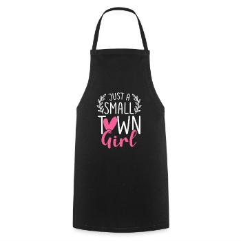 Just A Small Town Girl Village Little City Life - Cooking Apron - black - Front - AI Model Male 185 dark (185cm)