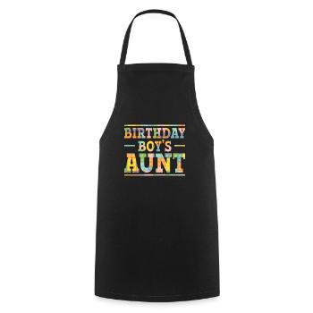 Building blocks of the birthday boy's aunt - Cooking Apron - black - Front - AI Model Male 185 dark (185cm)