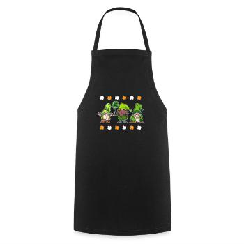 Leprechaun Squad Saint-Patrick - Tablier de cuisine - noir - Devant - AI Model Male 185 dark (185cm)
